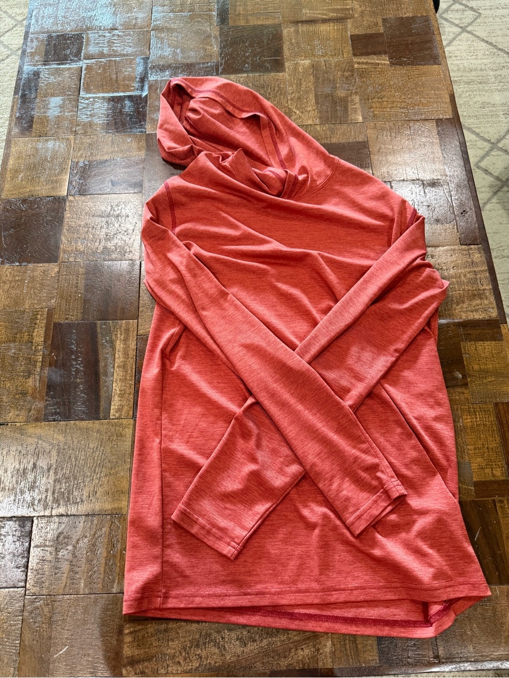 Men’s lightweight hoodie- rust